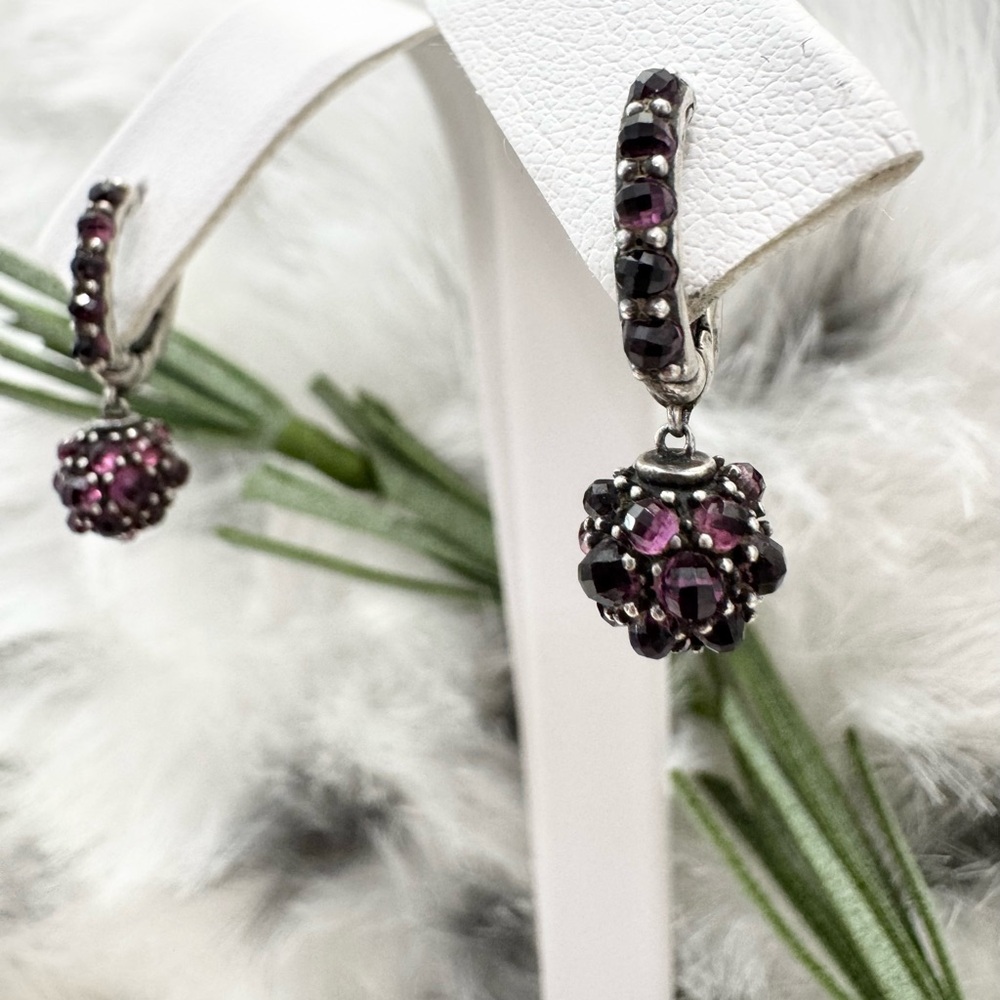 David Yurman .925 Osetra Berries Dangle Drop Earrings